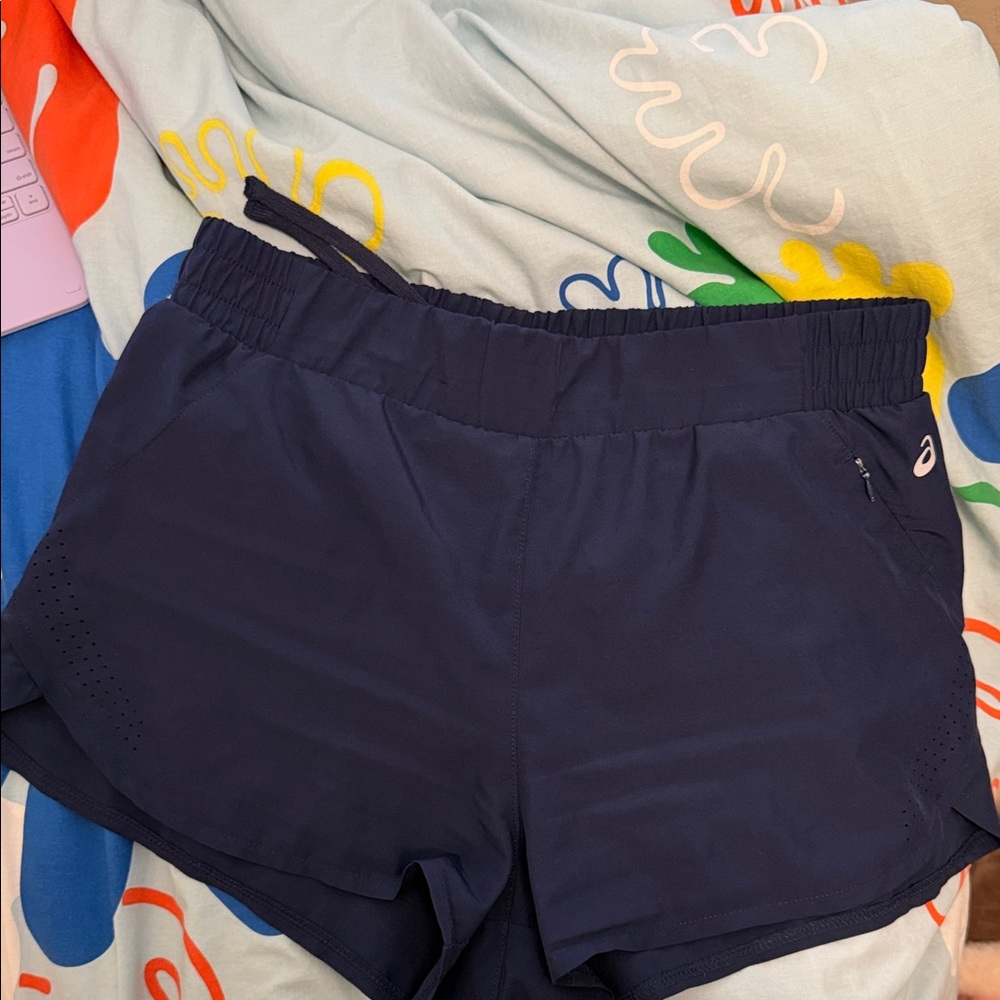 ASICS Navy Athletic Running Shorts